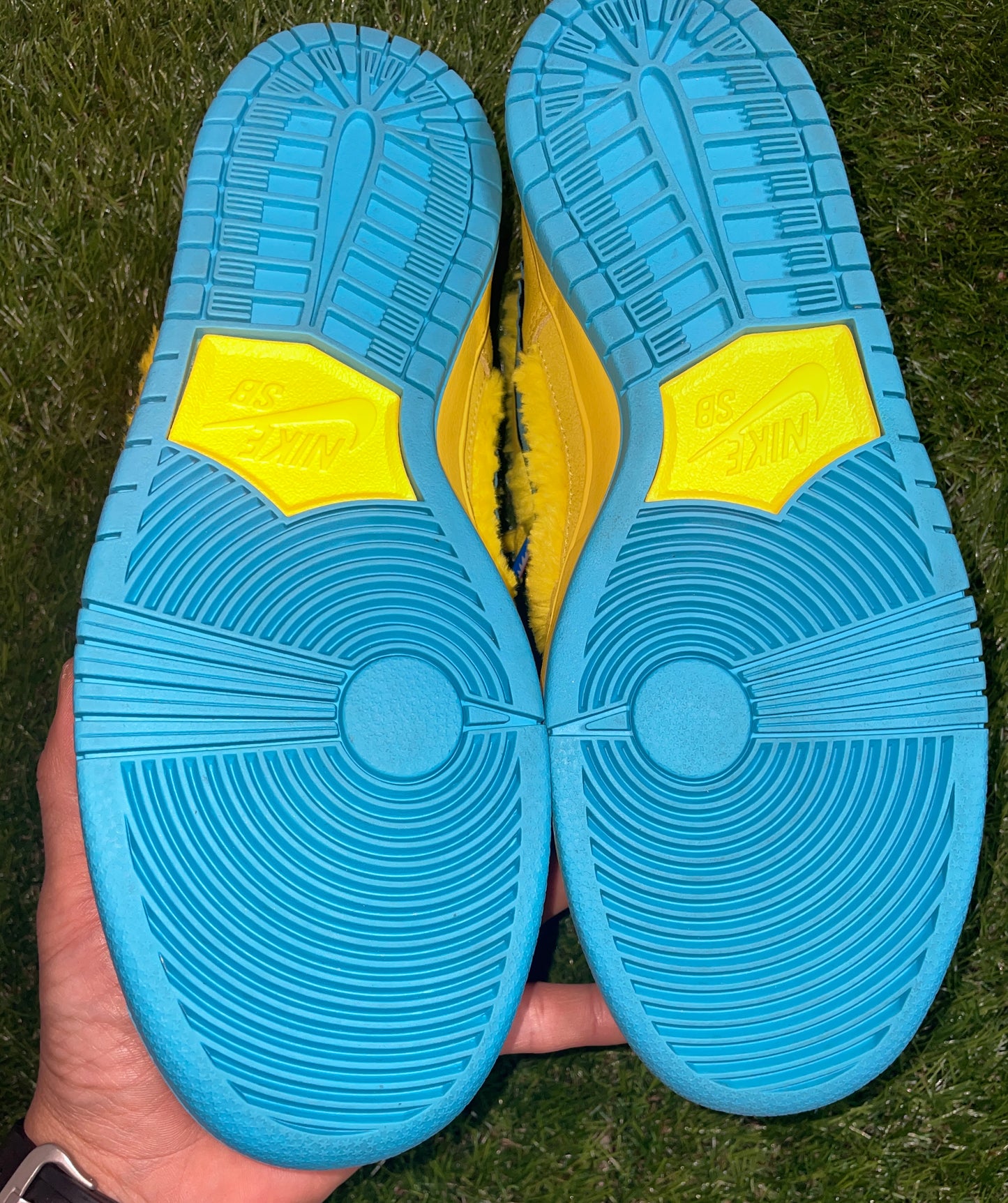 Nike SB Dunk Low Grateful Dead Bears Yellow Sz 8.5 (No box, Tried on)