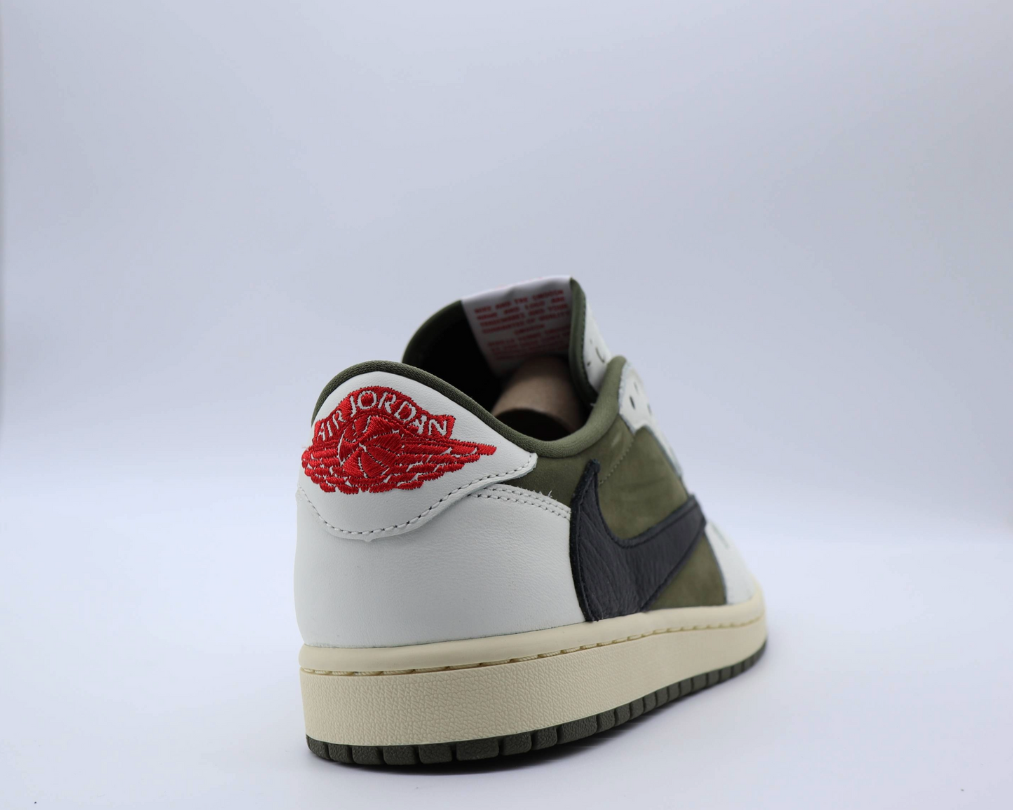 Travis Scott Jordan 1 Low Medium Olive Sz 12