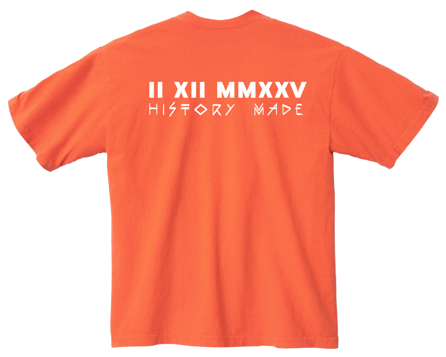 NEP X LUHUN "HISTORY MADE" UNISEX T-SHIRT NEON ORANGE