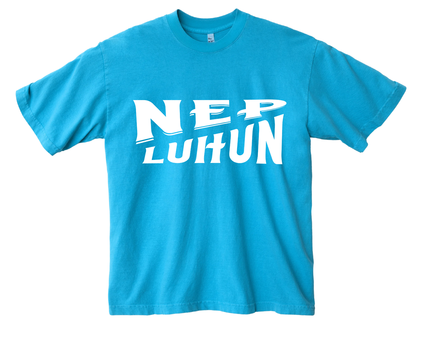 NEP X LUHUN "HISTORY MADE" UNISEX T-SHIRT NEON BLUE
