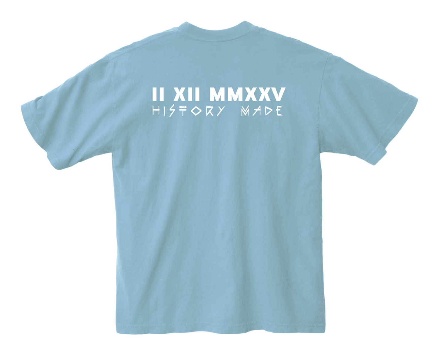 NEP X LUHUN "HISTORY MADE" UNISEX T-SHIRT LIGHT BLUE