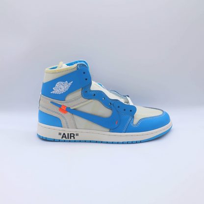 Jordan 1 Retro High Off-White University Blue Sz 10