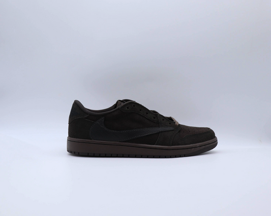 Travis Scott Jordan 1 Low Velvet Brown Sz 8.5
