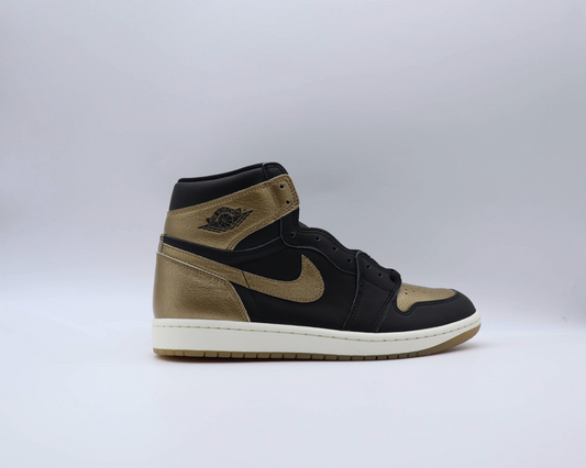 Jordan 1 High Black Metallic Gold Sz 10