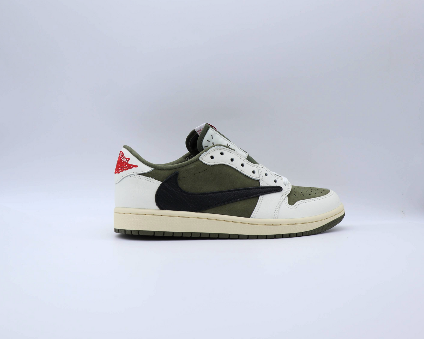 Travis Scott Jordan 1 Low Medium Olive Sz 12