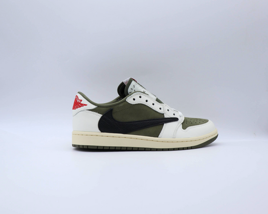 Travis Scott Jordan 1 Low Medium Olive Sz 10