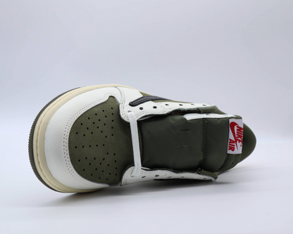 Travis Scott Jordan 1 Low Medium Olive Sz 12