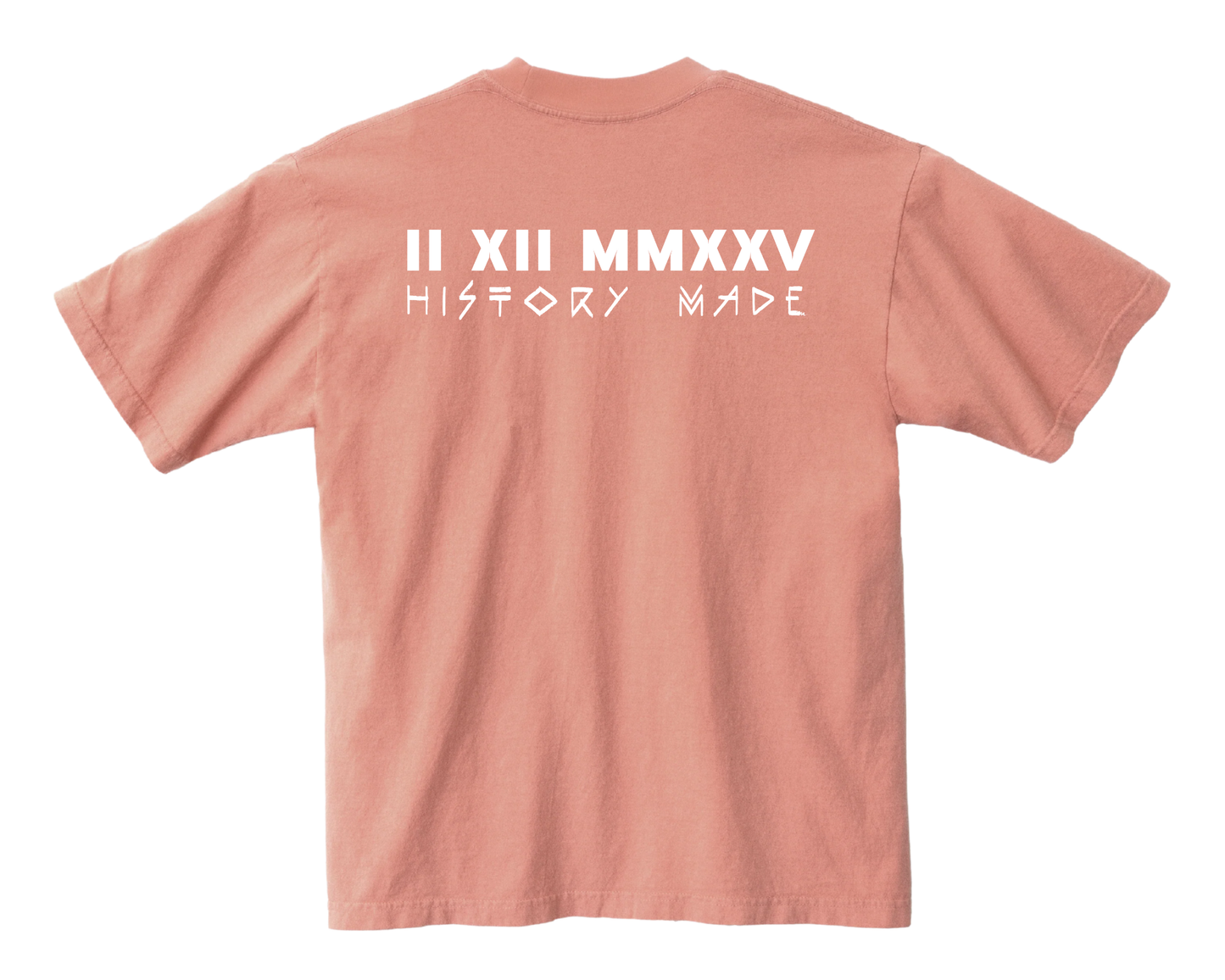 NEP X LUHUN "HISTORY MADE" UNISEX T-SHIRT CORAL