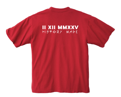 NEP X LUHUN "HISTORY MADE" UNISEX T-SHIRT TOMATO